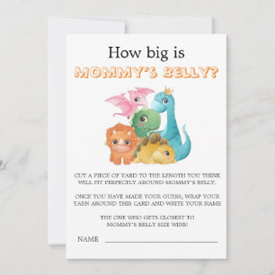Colourful Cute Dinosaurs How Big Is Mummy’s Belly