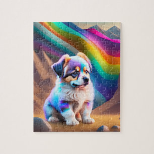 Colourful Cute Dog Jigsaw Puzzle