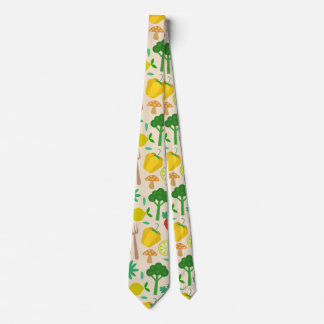 Colourful Cute Farmers Market Vegetable Pattern Tie
