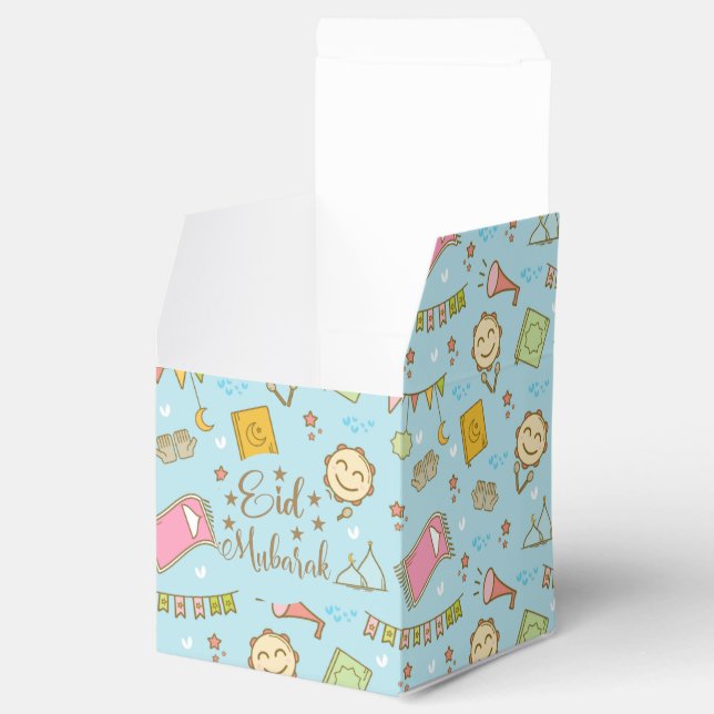 Colourful Cute Fun Eid Mubarak Eid Goodie Favour B Favour Box (Opened)