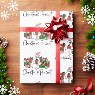 Colourful Cute Funny Christmas Wrapping Paper