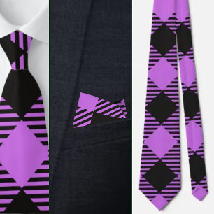 Colourful Cute Geometric Pattern Necktie
