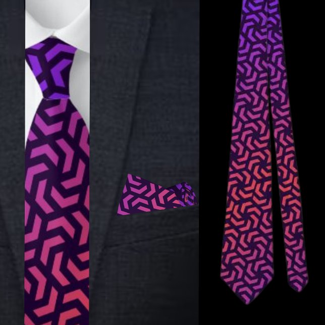 Colourful Cute Geometric Pattern Necktie (Creator Uploaded)