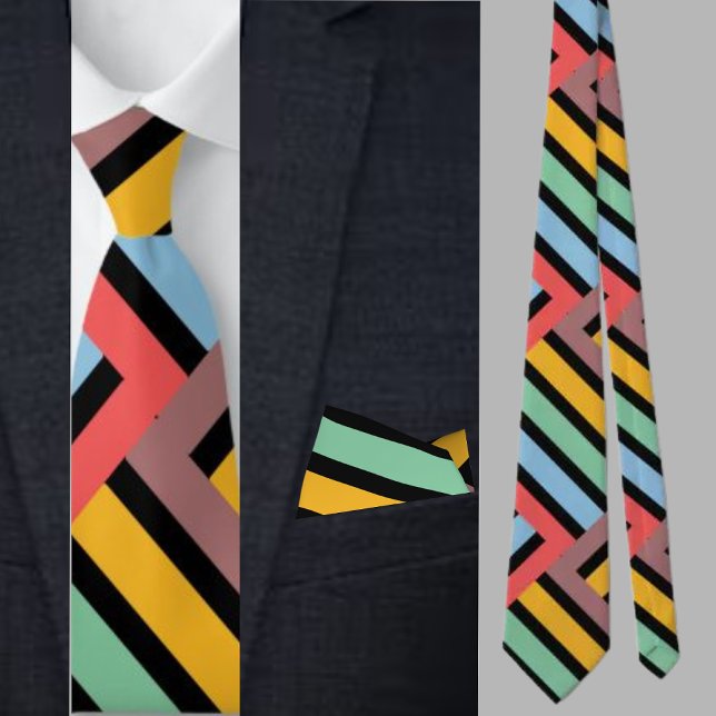 Colourful Cute Geometric Pattern           Tie (Creator Uploaded)