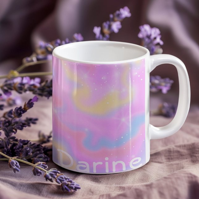 Colourful Cute Girly Sparkles Rainbow Girly Teache Coffee Mug (Creator Uploaded)