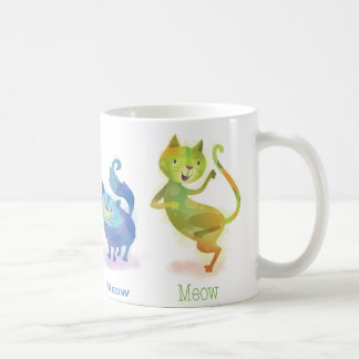Colourful Cute Happy Cats Mug
