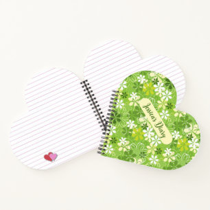 Colourful Cute Illustration Daisy Floral Pattern Notebook