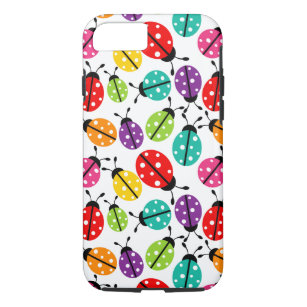Colourful Cute Lady Bug Seamless Pattern Case-Mate iPhone Case