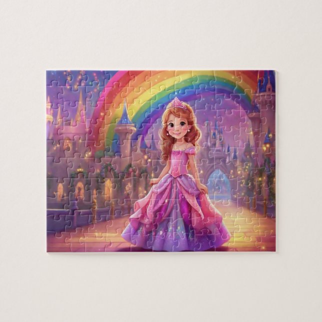 Colourful Cute Little Princess Jigsaw Puzzle (Horizontal)