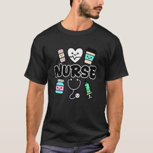 Colourful Cute Nurse T-Shirt