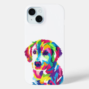 Colourful Cute Puppy Dog Labrador  iPhone 15 Case