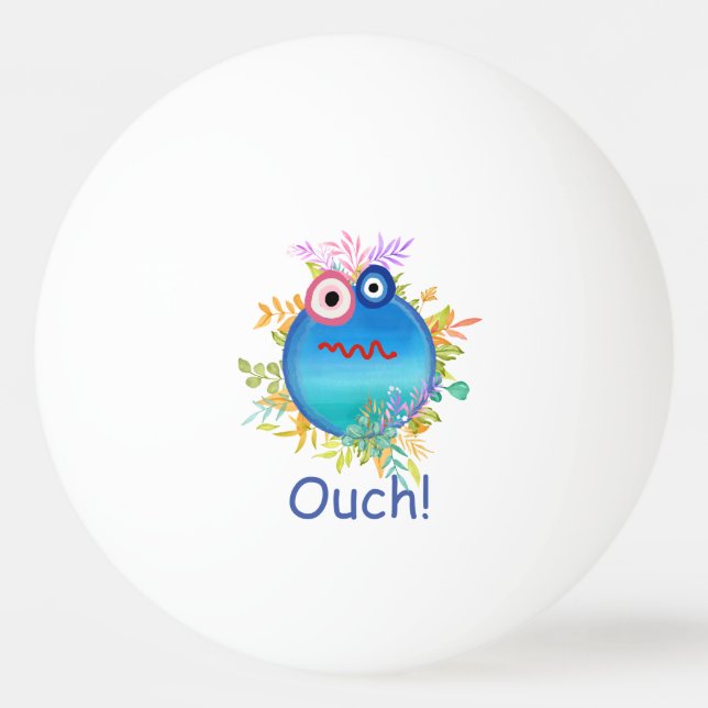 Colourful Cute Save The Planet  Ping Pong Ball (Front)