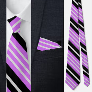 Colourful Cute Stripes Pattern Neck Tie