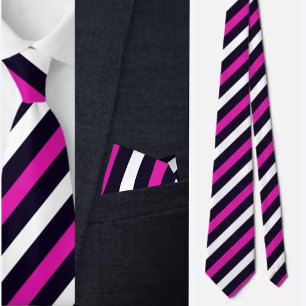 Colourful Cute Stripes Pattern          Tie