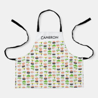 Colourful Cute Sushi Chef Personalised