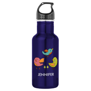 Colourful Cute Whimsical Birds 532 Ml Water Bottle