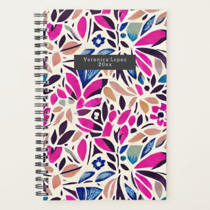 Colourful Cutouts Botanical Pattern Planner