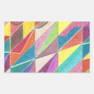 Colourful Cuts and Facets Stickers