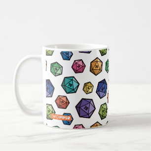 Colourful D20 Mug