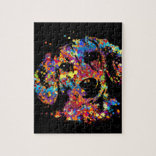 Colourful Dachshund dog - Doxie Jigsaw Puzzle