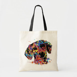 Colourful Dachshund dog  - Doxie Tote Bag