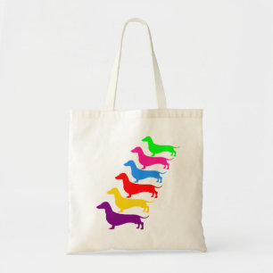 Colourful Dachshund Tote Bag