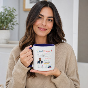 Colourful Dad Finder Father Appreciation Profile Mug