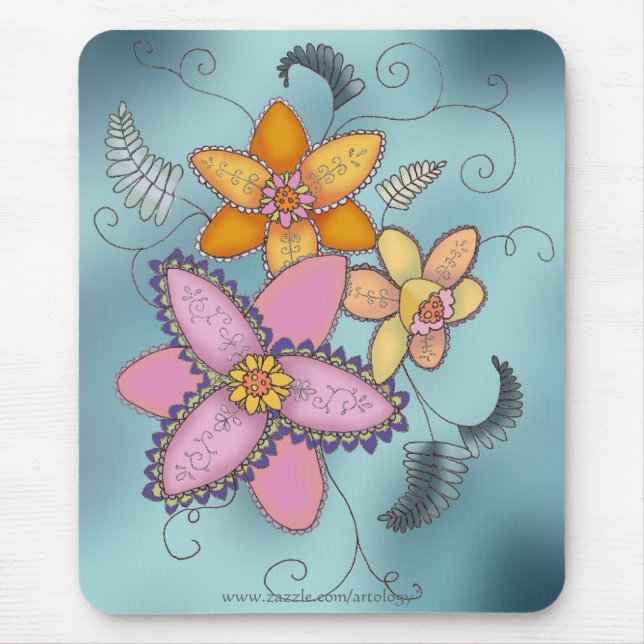 Colourful Daffodils Mousepad (Front)