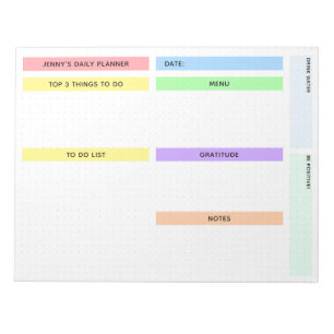 Colourful Daily Planner Notepad