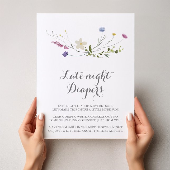 Colourful Dainty Wild Flower Late Night Diaper Sig Poster (Creator Uploaded)