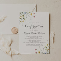 Colourful Dainty Wild Flowers Confirmation