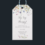 Colourful Dainty Wild Sip Sip Hooray Bridal Shower Gift Tags<br><div class="desc">These colourful dainty wild sip sip hooray bridal shower gift tags are perfect for a rustic wedding shower. The design features hand-painted watercolor beautiful pink,  blush,  blue,  navy,  yellow,  purple and green wild flowers.</div>