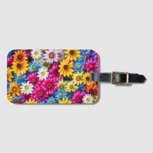 Colourful Daisies #55 - Luggage Tag