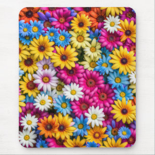Colourful Daisies #55 -  Mouse Mat