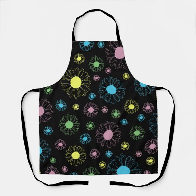 Colourful Daisies Apron (Front)