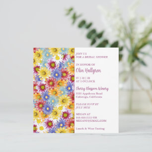 Colourful Daisies Bridal Shower Invitation