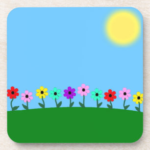 Colourful Daisies Coaster