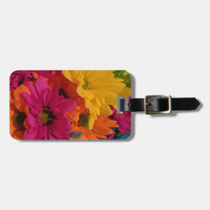 Colourful Daisies Luggage Tag