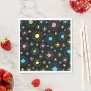 Colourful Daisies Napkin