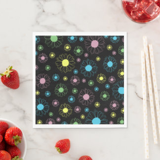 Colourful Daisies Napkin