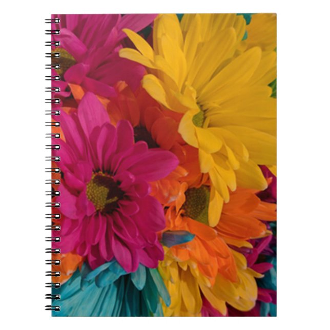 Colourful Daisies Notebook (Front)