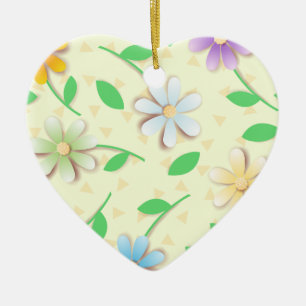 Colourful daisies, ornament