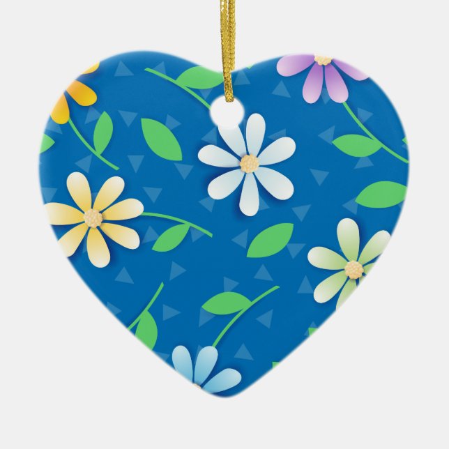 Colourful daisies, ornament (Front)