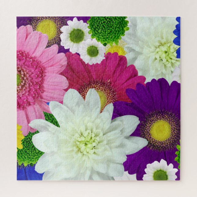Colourful Daisies, summer blooms, Jigsaw Puzzle (Vertical)