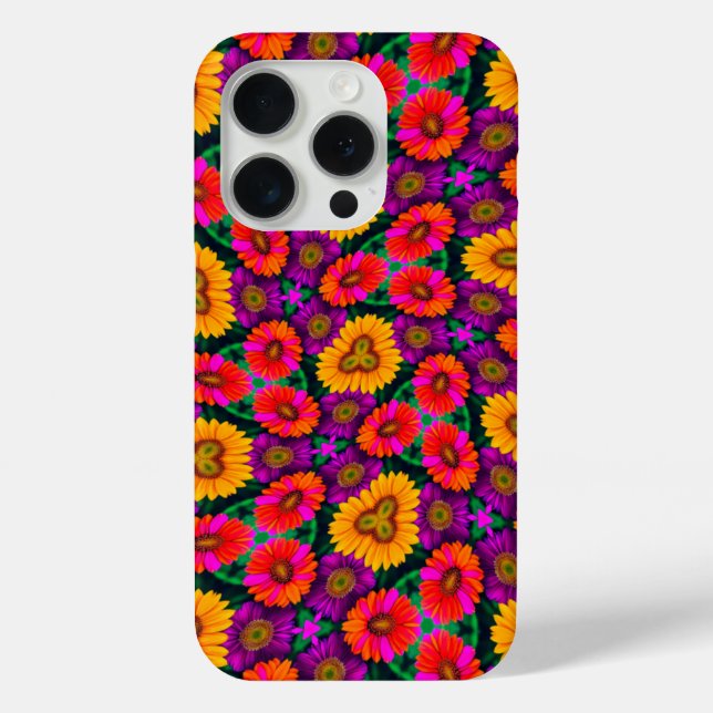 Colourful Daisy Bouquet Pattern Case-Mate iPhone Case (Back)