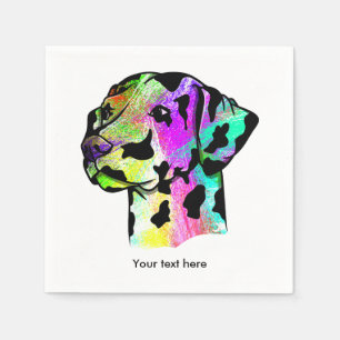 Colourful Dalmatian Napkin