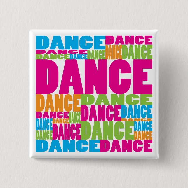 Colourful Dance 15 Cm Square Badge (Front)
