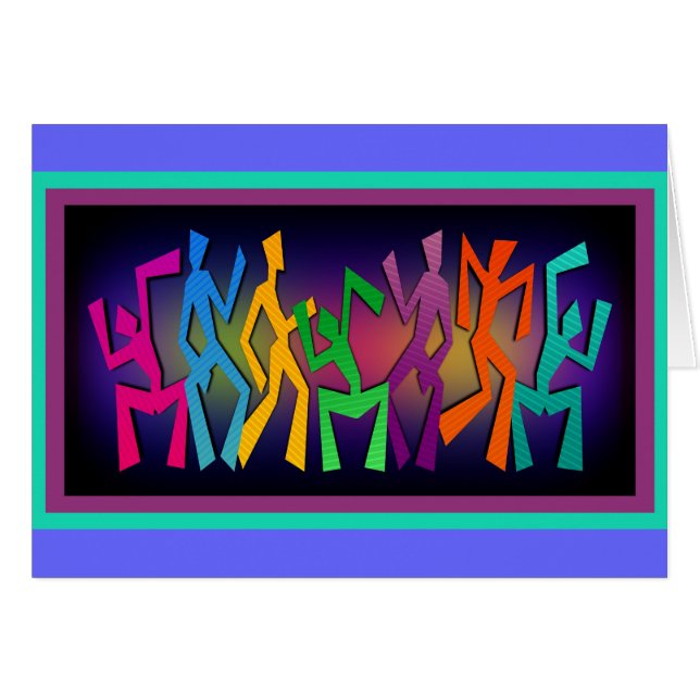 Colourful Dancers Art (Front Horizontal)
