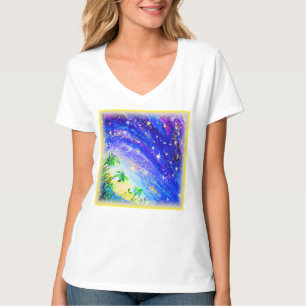 Colourful Dancing Jungle in The Sky. Buy Now T-Shirt