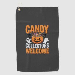 Colourful Dancing Skeletons Halloween Party Golf Towel